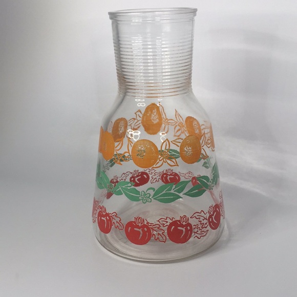Vintage Other - Vintage glass small breakfast fruit juice pitcher